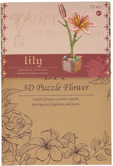 3D-Holzbausatz Lilie – 71 Teile.