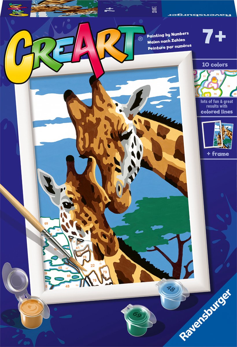 Ravensburger Kreart Gemälde bei Nummer - süße Giraffen