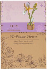 3D-Bausatz Iris aus Holz - 60 Teile.