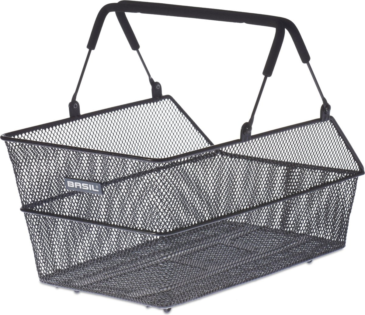 Basil Cento S Multi - Bicycle basket - On the back - Small - Black