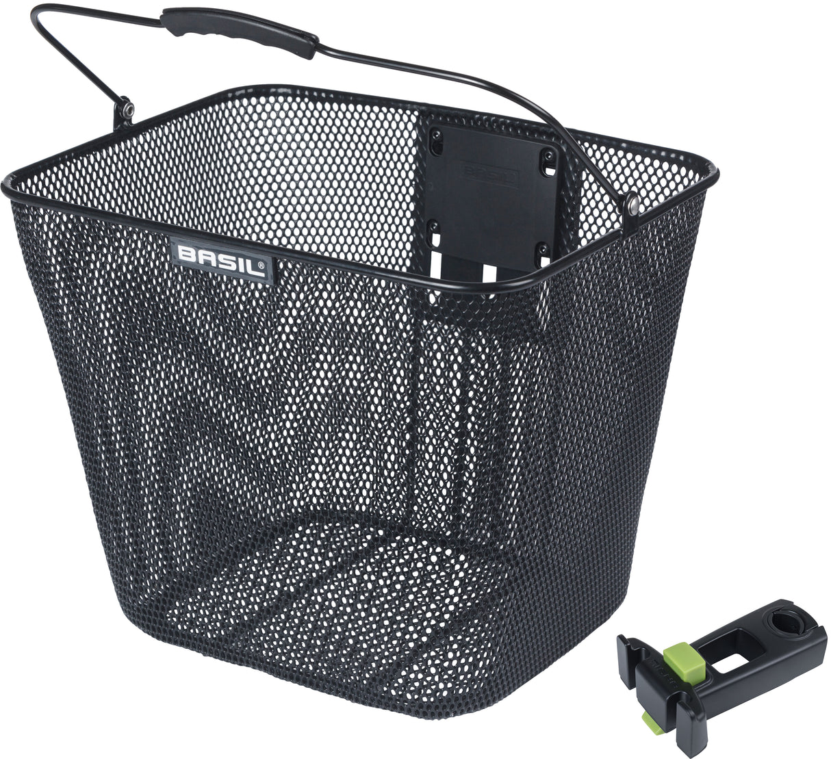 Panier de vélo de basilic Bilbao KF Fixation comprenant le support de tige 26 x 22 x 27 cm noir