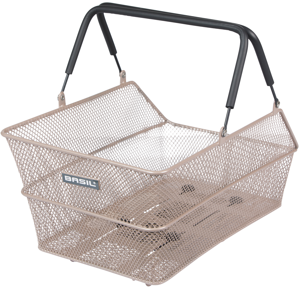 Basil Bicycle Basket Cento Mik 39 x 24 x 13 cm - Nude Metallic