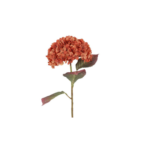 Countryfield kunstbloem aletta hydrangea l oranje 22x22x70cm