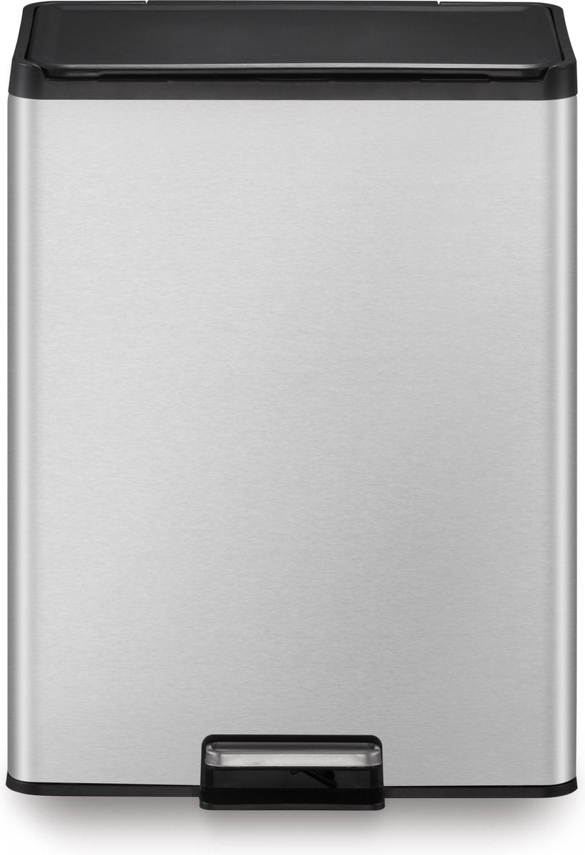 EKO Pedal Bin Essential 2x20 l Matte Silber -gelöscht