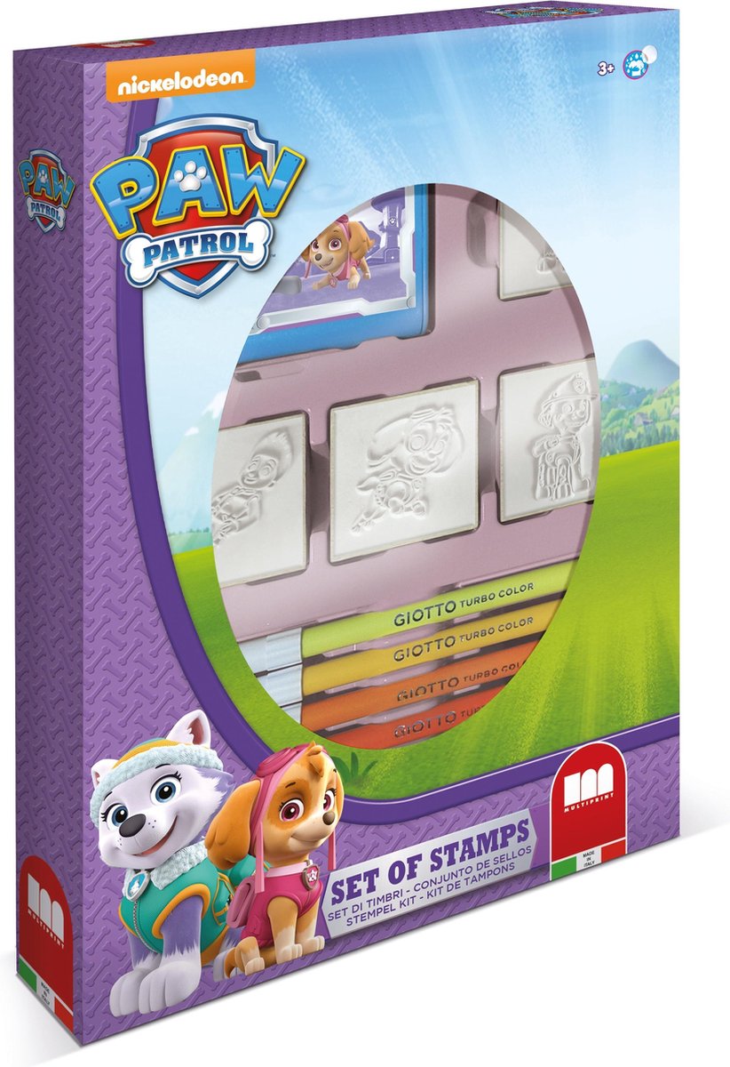 Multiprint Paw Patrol Skye Stamp Set mit 4 Briefmarken