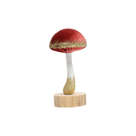 Countryfield ornament paddenstoel pejo s roze polystone 6,5xh11,5cm