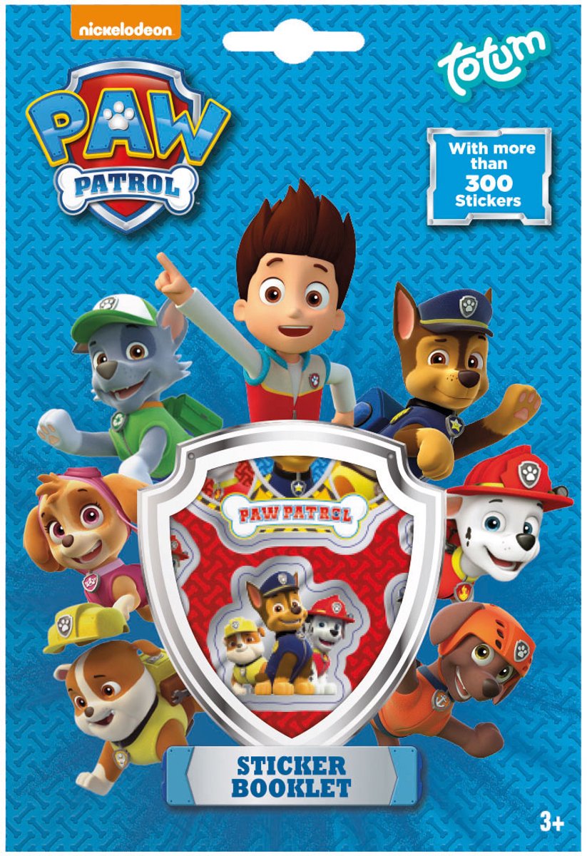 Paw Patrol Totum-Aufkleberbogen, 4 Stück.
