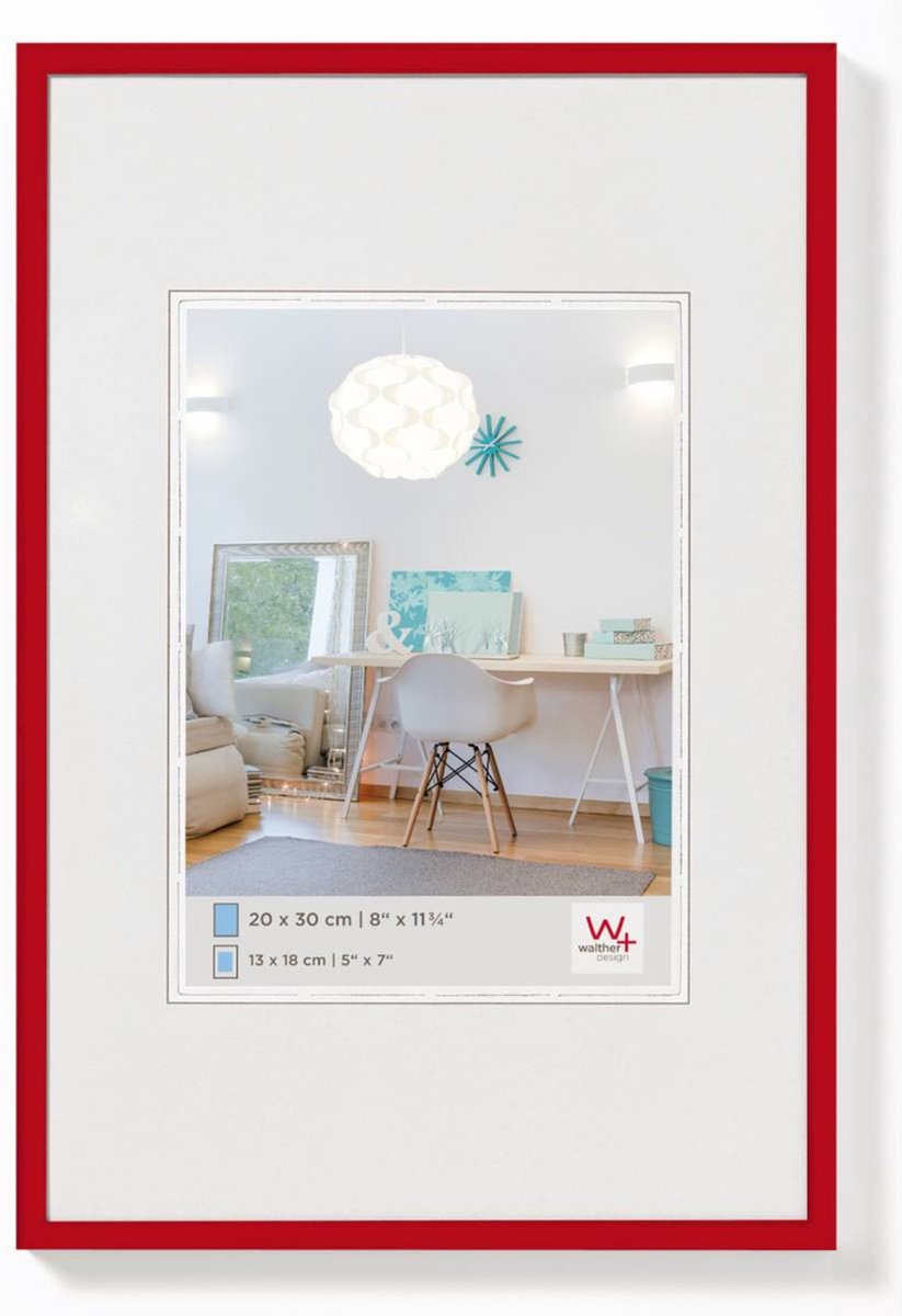 Walther New Lifestyle - Kunststoffrahmen - Fotogröße 20x30 cm - rot