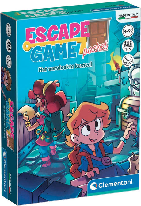 Clementoni Pocket-Escape-Spiel – Das verfluchte Schloss