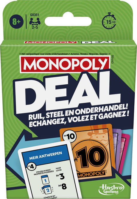 Monopoly deal kaartspel - belgische editie