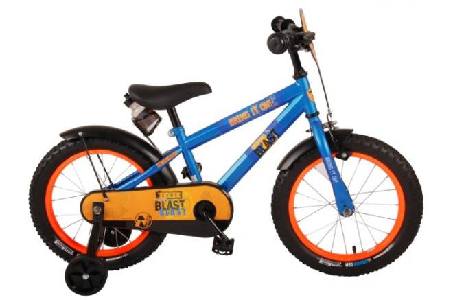 Nerf Kinderfahrradjungen 16 Zoll Satinblau