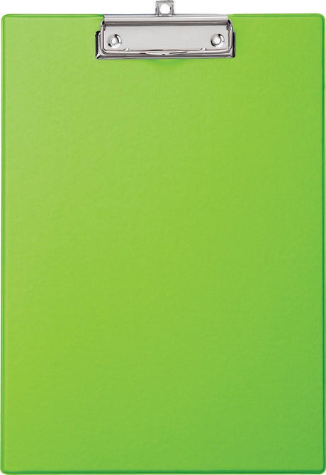 Maul Klemmbrett A4 stehend PVC neongrün | 12 Stück