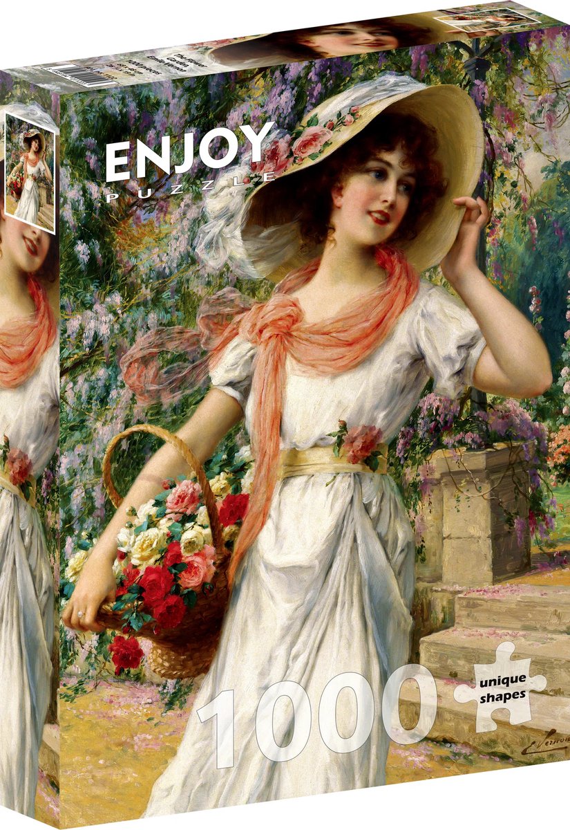 Genießen Sie Puzzle Emile Vernon: Der Blumengarten 1000 Teile