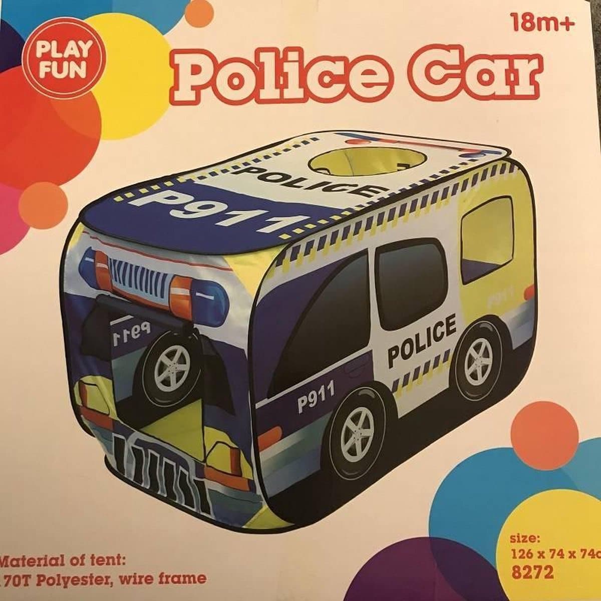 Spielspaß Polizei Spielzelt faltbar 126x74x74 cm