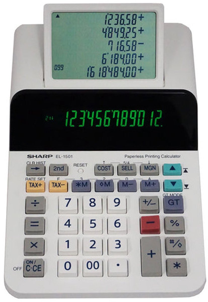 Citizen sh-el1501 Taschenrechner Sharp el1501 weißer Schreibtisch 12-stellig