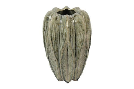 Countryfield vaas levi leaf m groen 22,5x22,5x35cm