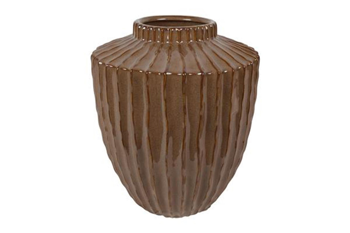 Countryfield vaas duuk m bruin 27x27x32cm