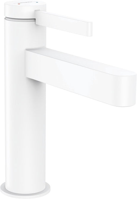 Hansgrohe finoris - Waschtisch-Mischbatterie - Einhebelbedienung - mit Ablassschraube - 110 mm - mattweiß