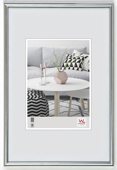 Walther Galeria - Kunststoffrahmen - Fotogröße 10x15 cm - Silber
