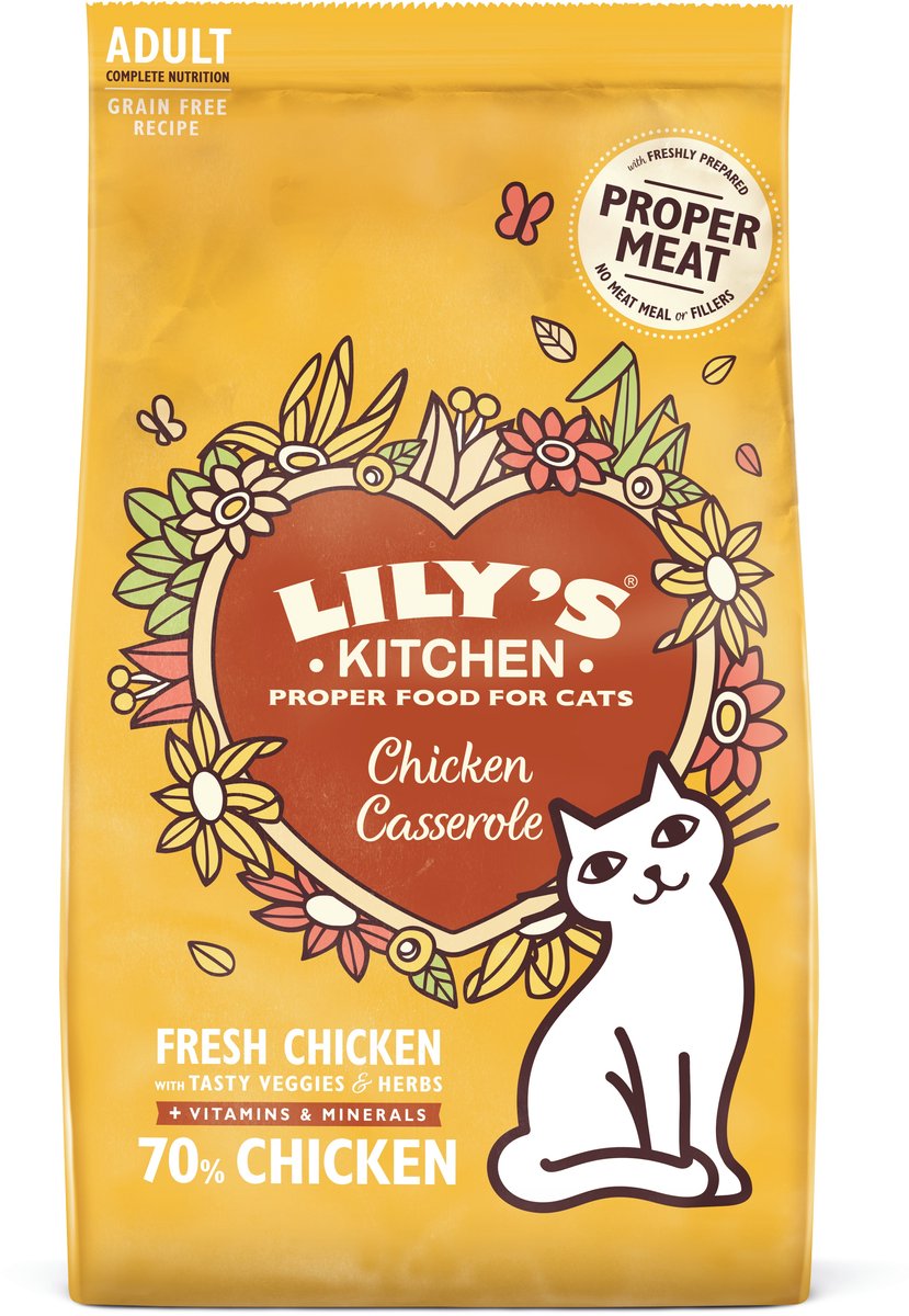 Lilys Küchenkatze Erwachsener Hühner Auflauf