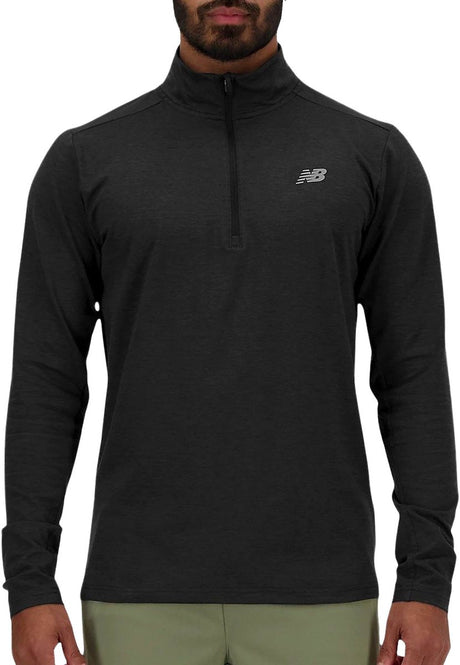 New Balance Space Dye 1 4 Zip Herren-Sportpullover – Schwarz