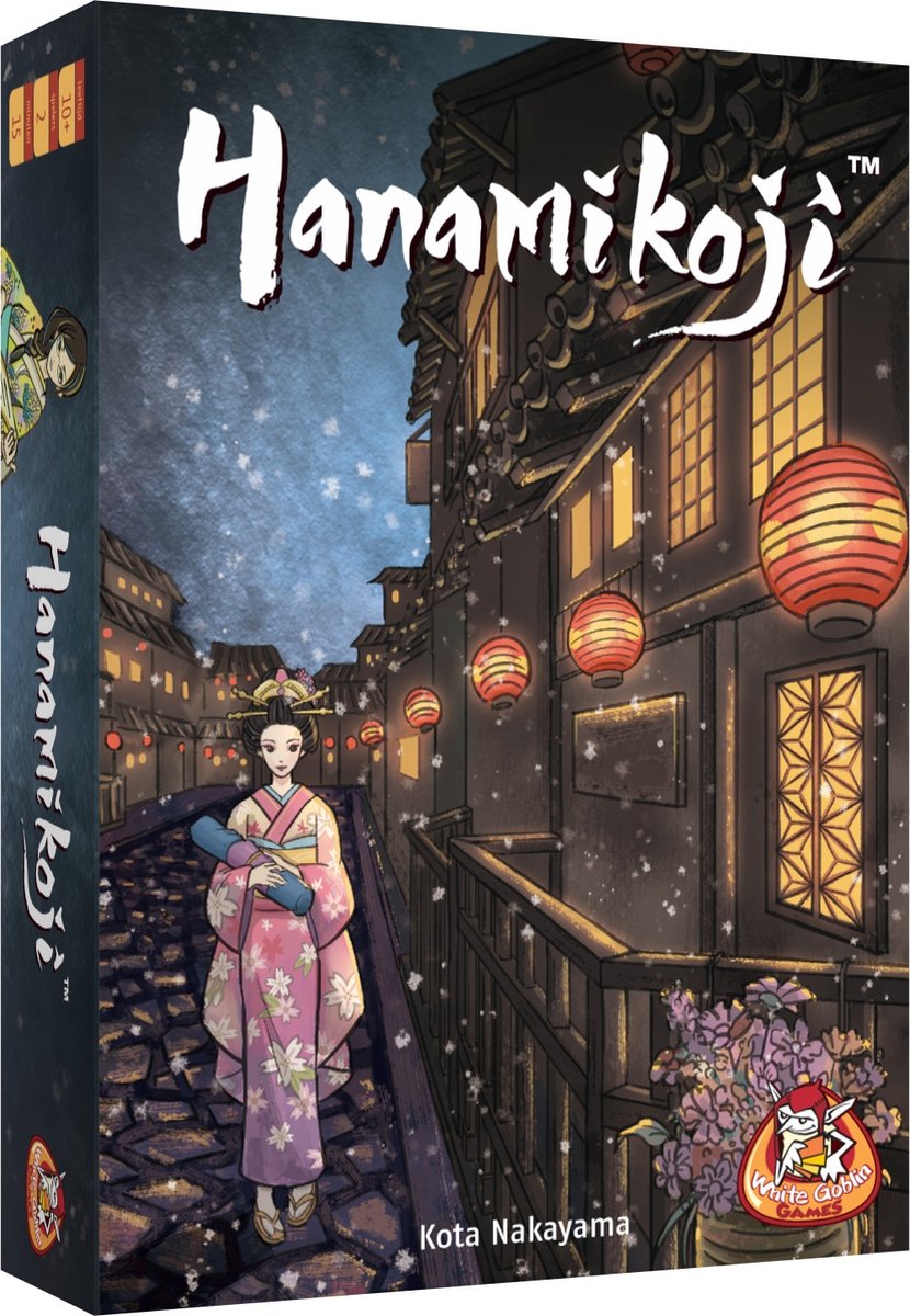 White goblin games - hanamikoji - 2 persoonsspel - 2 spelers - strategisch duelspel - vanaf 10 jaar - 15 - 30 minuten