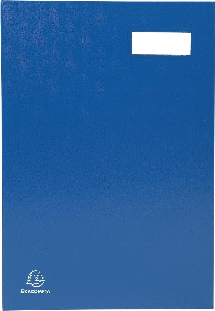 Exacompta Handzeichenmappe für ft 24 x 35 cm | aus mit PVC überzogenem Karton | 20 Formate | blau