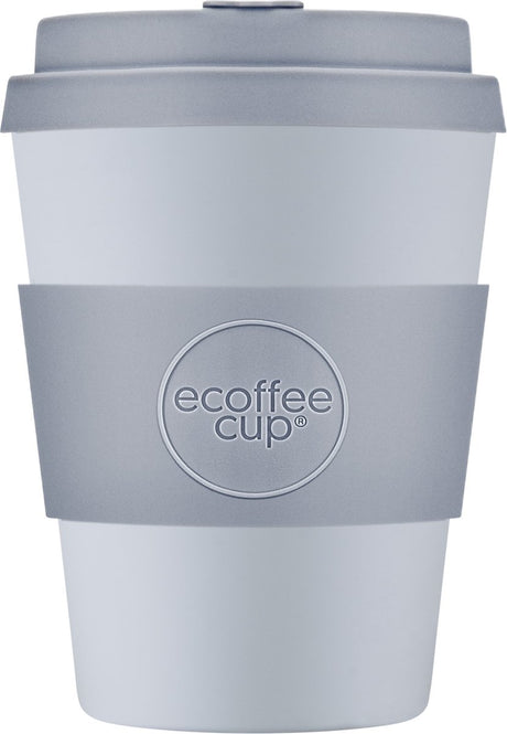 Ecoffee Cup Glittertind Pla – Kaffeetasse zum Mitnehmen 350 ml – lila Silikon