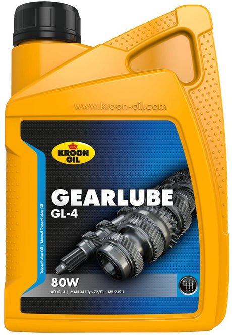 Kroon-Oil Gearlube GL-4 80W – Mineralschmieröl – 1 Liter – transparent