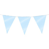 Party-Wimpelkette Babyblau | 6 Stück
