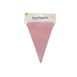 Party-Wimpelkette in Babyrosa