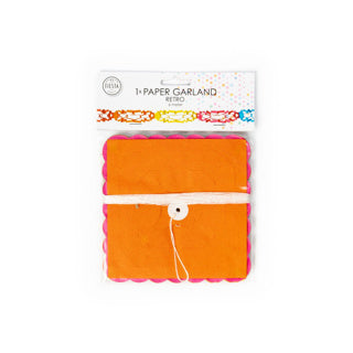 Papiergirlande Retro 6 Meter