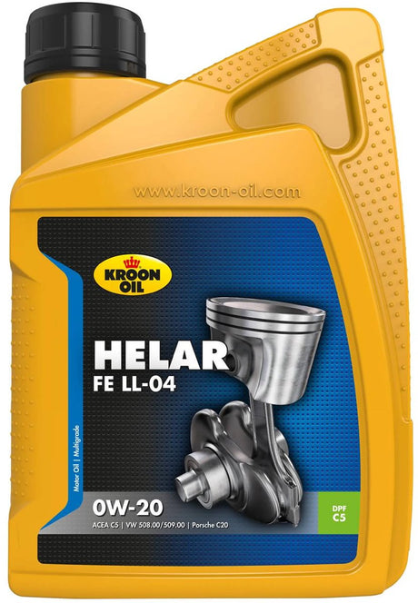 Kroon-oil helar fe ll-04 – Motoröl 0w-20 – 1 Liter – dunkelgrün