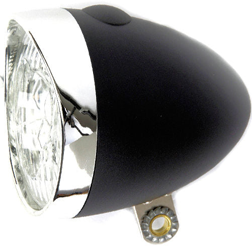 Headlight Retro huet schwaarz Batterie gefouert