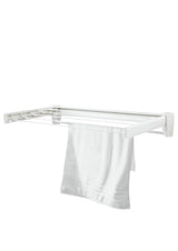 Leifheit Wand-Wäscheständer Telegant 36 Protect Plus – 3,6 m Trockenlänge – hängend – weiß