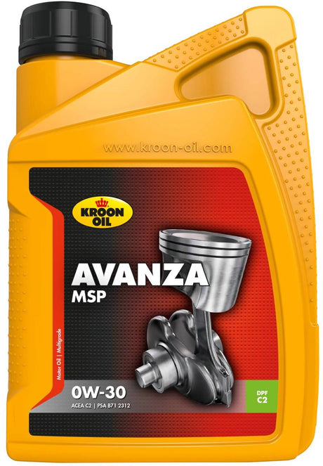 Kroon-Oil Avanza MSP – 0W-30 Motoröl – Acea C2 – 1 Liter – vollsynthetisch