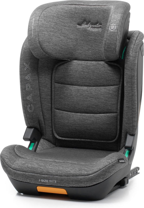Babyauto Capax Autositz i-Size – mit Isofix – 15 bis 36 kg – 4 bis 12 Jahre – verstellbare Kopfstütze – Gruppe 2 3 – Farbe Grau