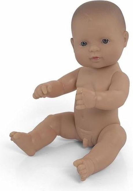Miniland Babypuppe – Europäischer Junge 32 cm – mit Vanilleduft – wasserfest – 10 Monate