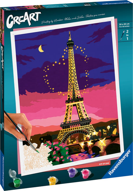 Ravensburger Creart City of Love – Malen nach Zahlen für Erwachsene