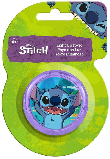 Disney Stitch Yo-Yo mit Licht – leuchtendes Spielzeug-Yo-Yo für Kinder | 13 x 9 cm
