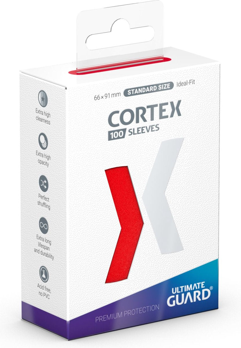 Ultimate Guard Cortex-Ärmel Standardgröße (100) – rot