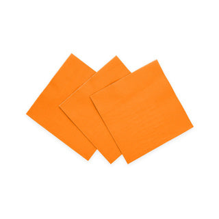 20 3-lagige Papierservietten 24x24 orange | 4 Stück
