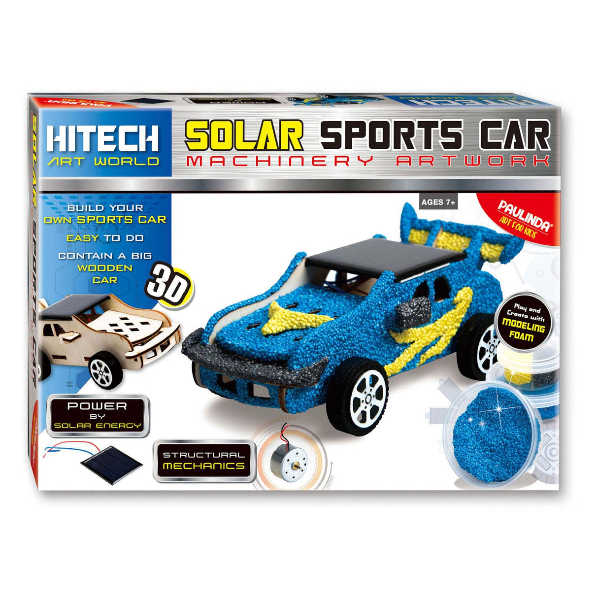 Paulinda Bausatz 3D-Solar-Sportwagen