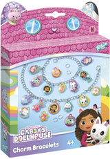 Totum Gabbys Puppenhaus, 2 Bettelarmbänder herstellen – Gabbys Puppenhaus-Bastelset, Schmuck, Freundschaftsarmbänder, Bastelgeschenk für Mädchen ab 3 Jahren