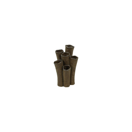 Country field countryfield vaas enix bruin aardewerk 12,5x9,5x20,5cm