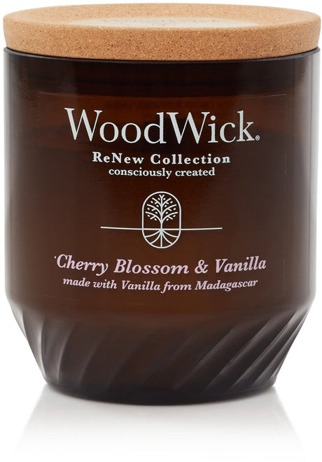Woodwick Renew große Duftkerze – Kirschblüten-Vanille – 75 Brennstunden
