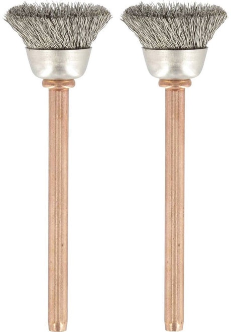 Dremel 531 Edelstahlbürste – Arbeits-ø 13,0 mm – 2 Stück