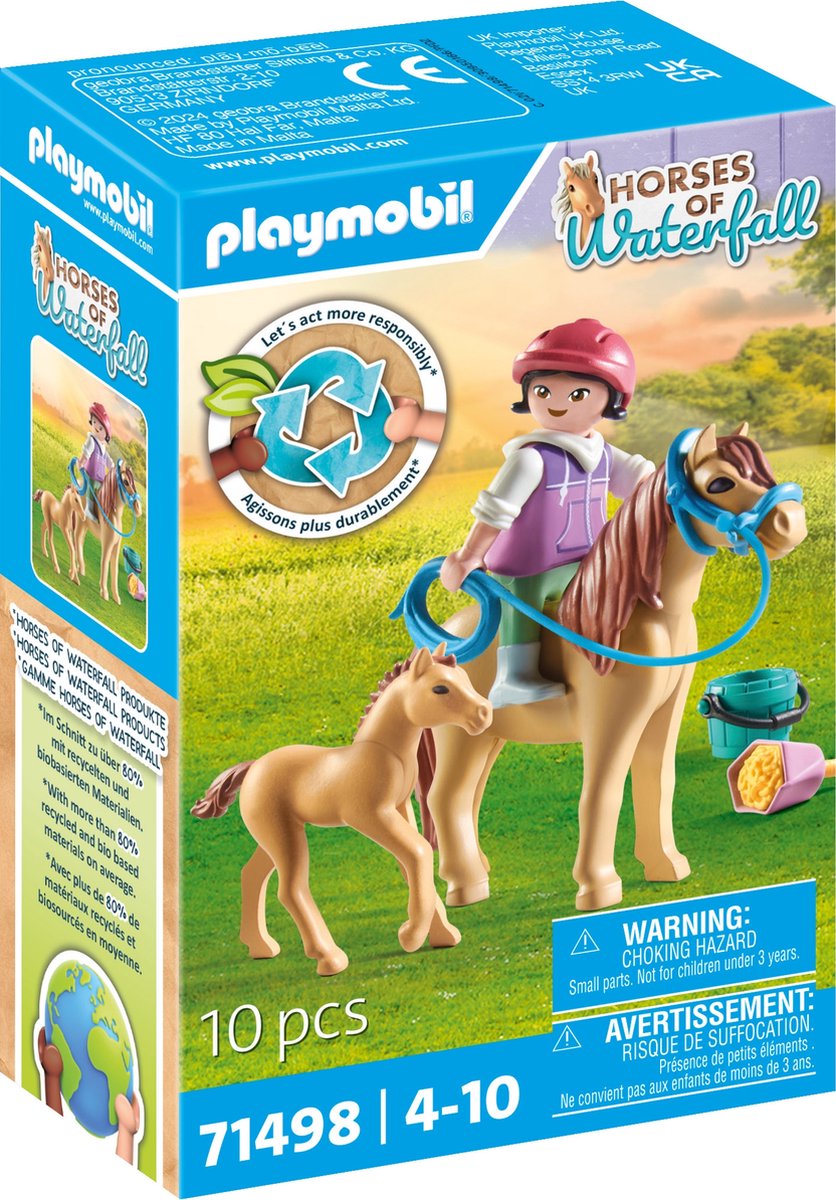 Playmobil 71498 Pferde oder Wasserfallkind mit Pony