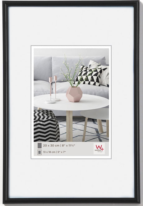 Walther Galeria - Kunststoffrahmen - Fotogröße 10x15 cm - Schwarz
