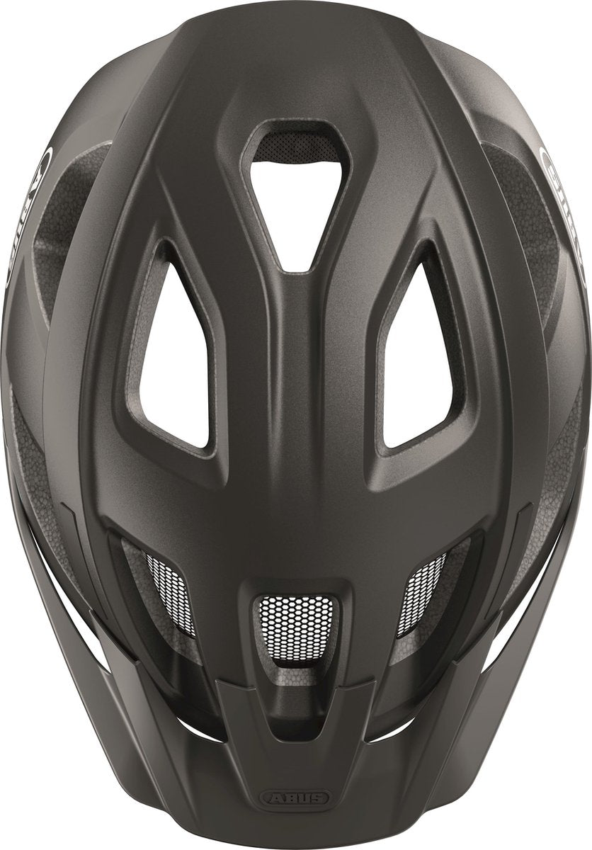 Abus Aduro 3.0 Fahrradhelm - sportlich, schick, sicher - Titan - L 58-62 cm